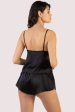 Rosie Black Satin and Lace Cami & Short Set Online