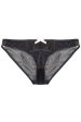 Isa Black Dot Mesh Net Brief Discount