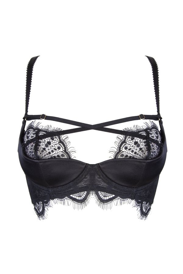 Zora Satin & Lace Demi Push Up DD E-I Cheap