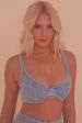 Felicity Hayward Sybil Baby Blue High Apex Bra For Discount