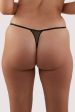 Amal Gold And Black Embroidery Thong Fashion