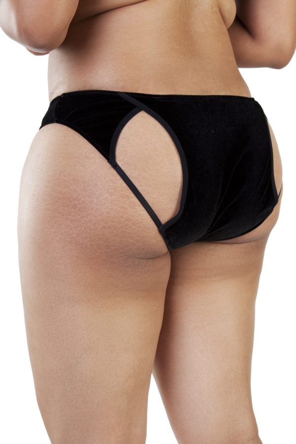 Gabi Fresh Erin Black Velvet Brief Online Sale