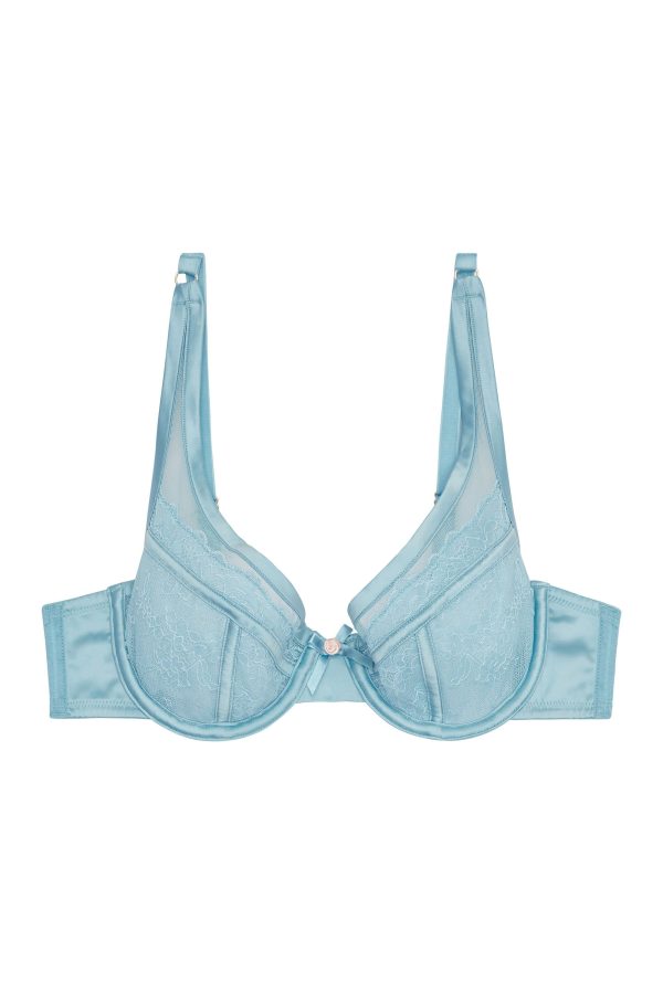 Felicity Hayward Sybil Baby Blue High Apex Bra For Discount