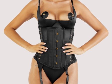 Etta Black Tie Underbust Corset Fashion