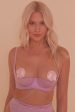 Felicity Hayward Knox Chain Quarter Cup Bra Lilac Online Hot Sale