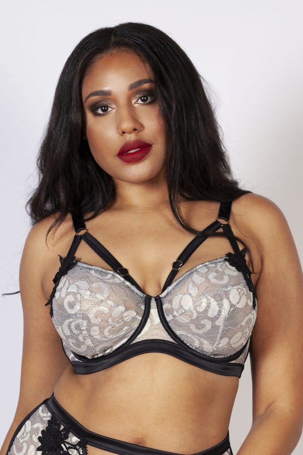 Renee Embroidered Underwired Bra B - K Online now