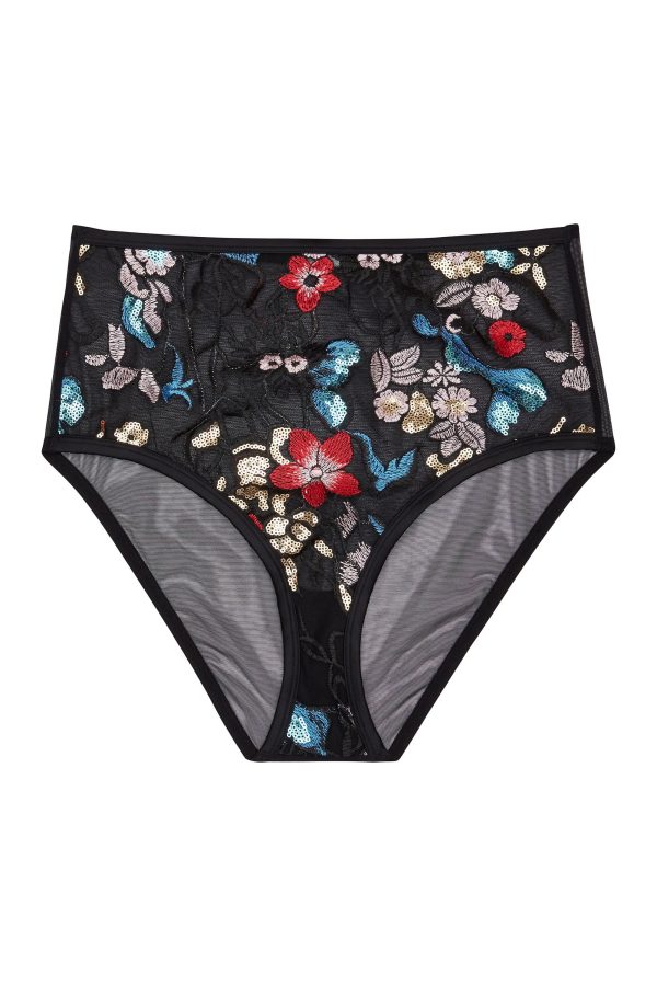 Felicity Hayward Elly Sequin Black HW Brief Curve Online Hot Sale