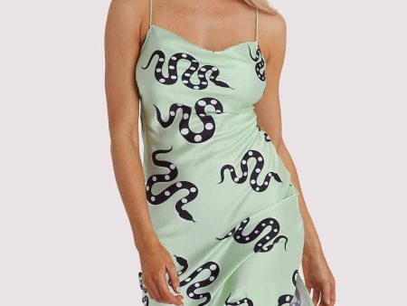 Green Moon Snake Dress Discount