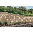 MID STEPPED ARCHED RETAINING WALLS X2 RED BRICK For Discount