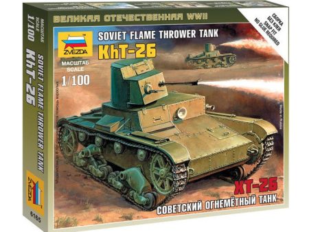 1 100 Soviet Flame Thrower Tank KhT26  Plastic Model Kit For Sale