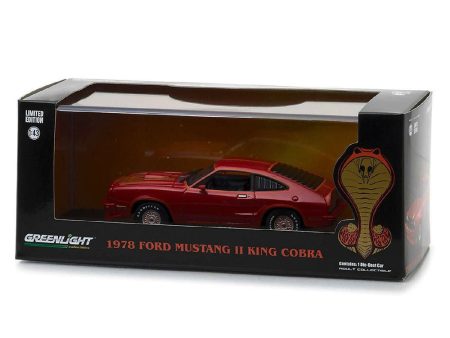 1 18 1978 Ford Mustang II King Cobra Red and Black With T Tops and Inserts Online Hot Sale