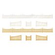 Garden fence with gate 540 mm Fashion