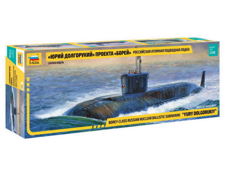 1 350 Yuri Dolgorukij  BoreyClass Nuclear Ballistic Submarine  Plastic Model Kit on Sale