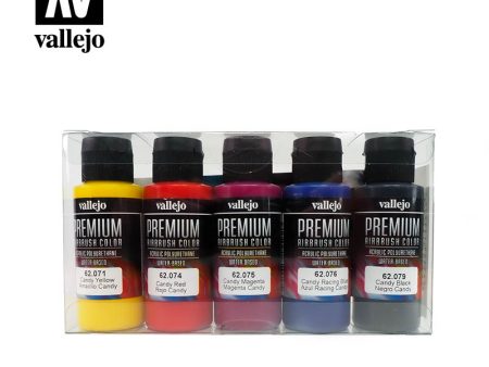 62104 Premium Colour Candy Colors 5 Colour Set Acrylic Airbrush Paint Discount