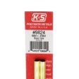 KandS 9824 Brass Tube 6 x 300mm 0.45 Wall 2pcs Online now