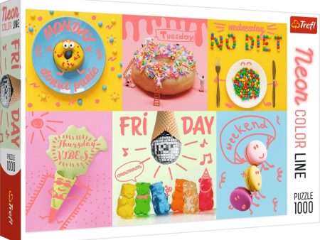 1000pc Neon Colour Line Sweet Week on Sale