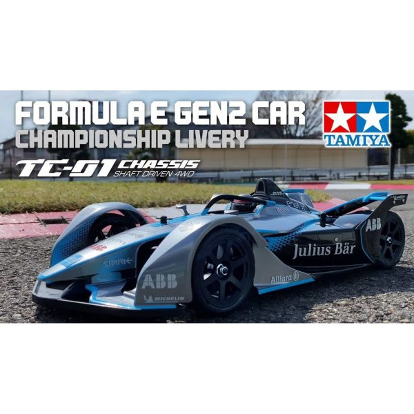 110 Formula E Gen2 Car Shaft Driven 4WD  Championship Livery TC01 Chassis Supply