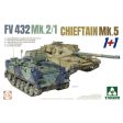 5008 1 72 FV 432 MK.2 1+Chieftain MK.5 1+1 Plastic Model Kit Online Sale