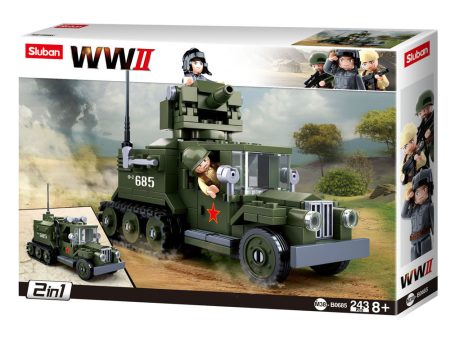 243pc WWII Half Track GAZ 2 in 1 Hot on Sale