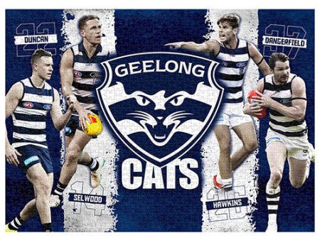 1000pc AFL Geelong Cats 4 Player For Sale