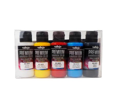 62101 Premium Colour Opaque Colors 5 Colour Set Acrylic Airbrush Paint Online Sale