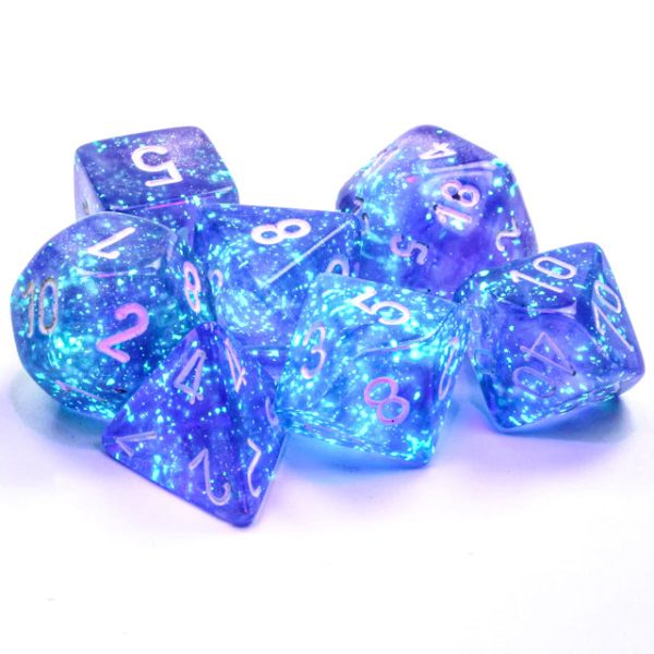 27577 Borealis Polyhedral Purple White Luminary 7Die Set Cheap