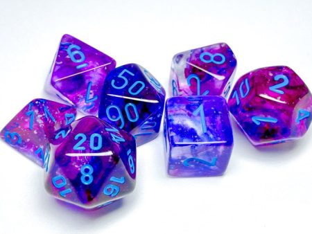 27557 Nebula Polyhedral Nocturnal Blue Luminary 7Die Set on Sale