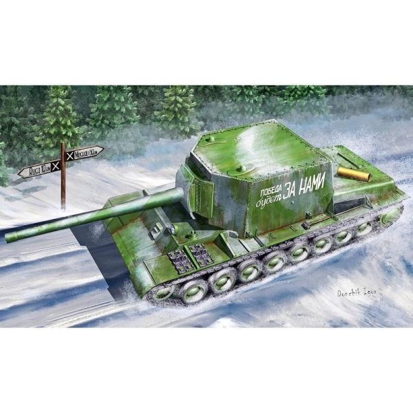 09589 1 35 Soviet Su100U Tank Destroyer Plastic Model Kit For Sale