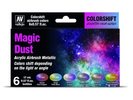 77090 Eccentric Colorshift Magic Dust 6 Colour Set Acrylic Airbrush Paint For Discount