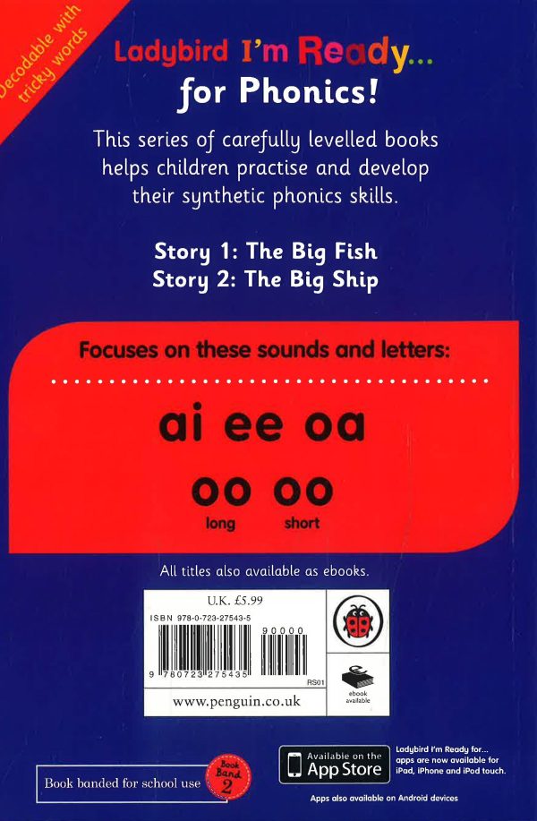 Big, Big Fish: Ladybird I m Ready For Phonics Level 7 Hot on Sale