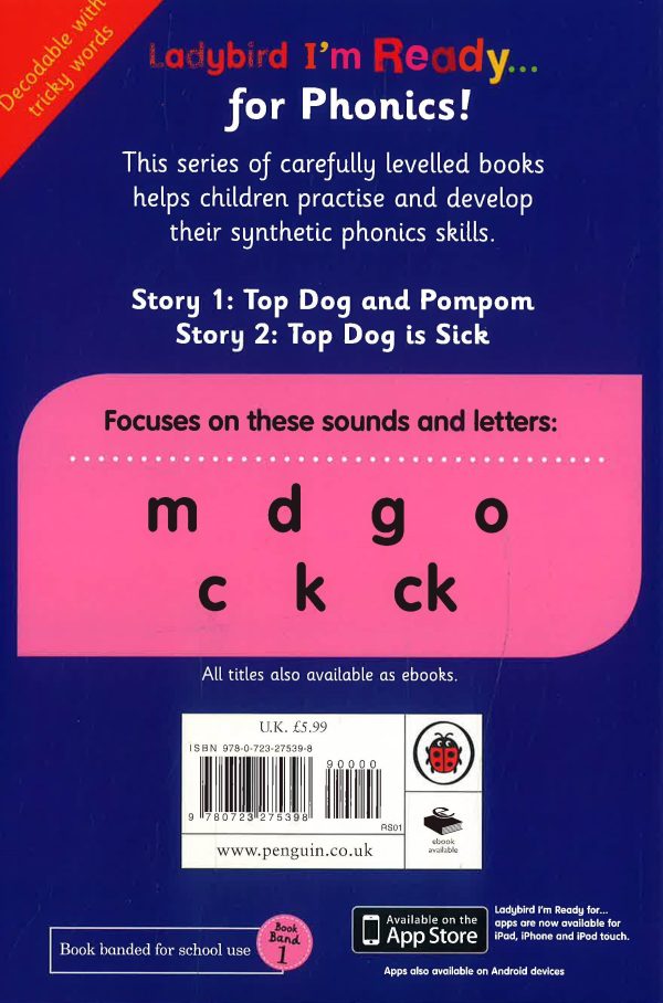 Top Dog: Ladybird I m Ready For Phonics: Level 3 Sale