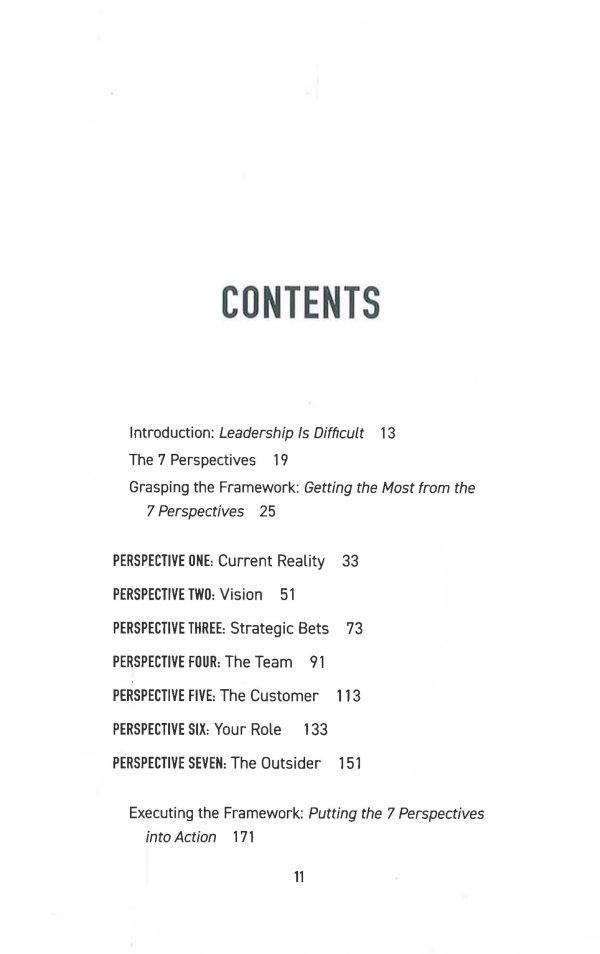 The 7 Perspectives Of Effective Leaders: A Proven Framework For Improving Decisions And Increasing Your Influence Supply